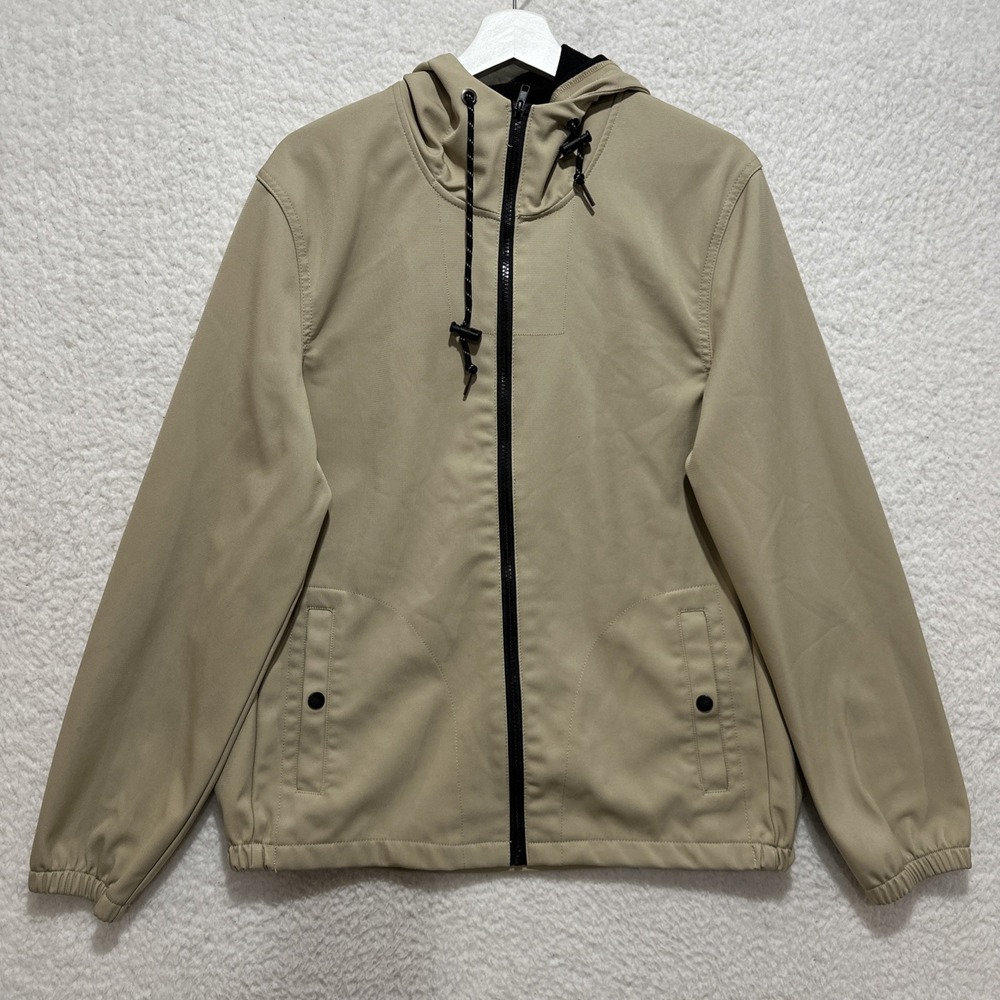 Nomad Cream Destination Tech‎ Fleece Lined Full Zip Jacket Men's Size Medium